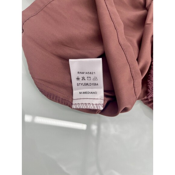 Women's Dress - Listicle by Lala Maroon Big Apple Tiered Mini Dress Size M - Picture 9 of 10